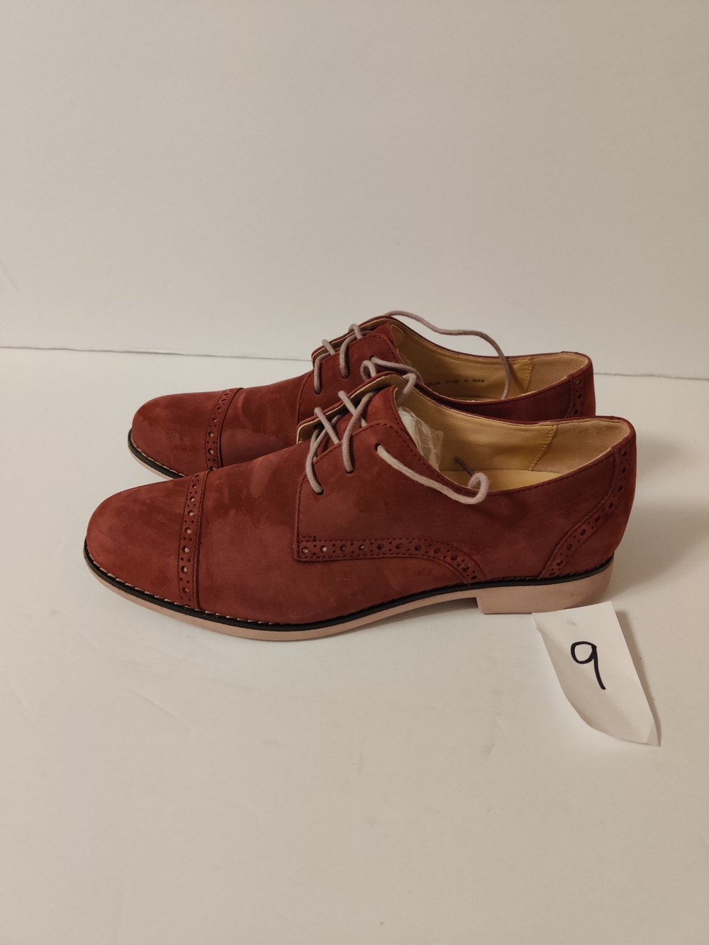 Cole Haan Burgundy Suede Oxfords 7.5